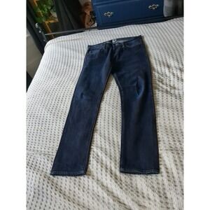 Tellason Gustave Slim Tapered Selvedge Jeans Sz 32 Blue 34X33